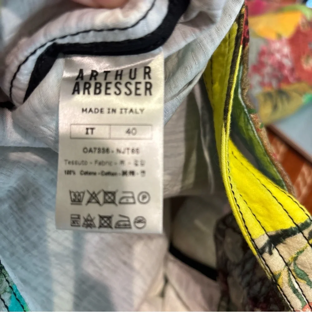 New Arthur Arbesser Italian Cotton Patchwork Wrap Skirt Runway I-40 US-M $695 - Picture 4 of 13